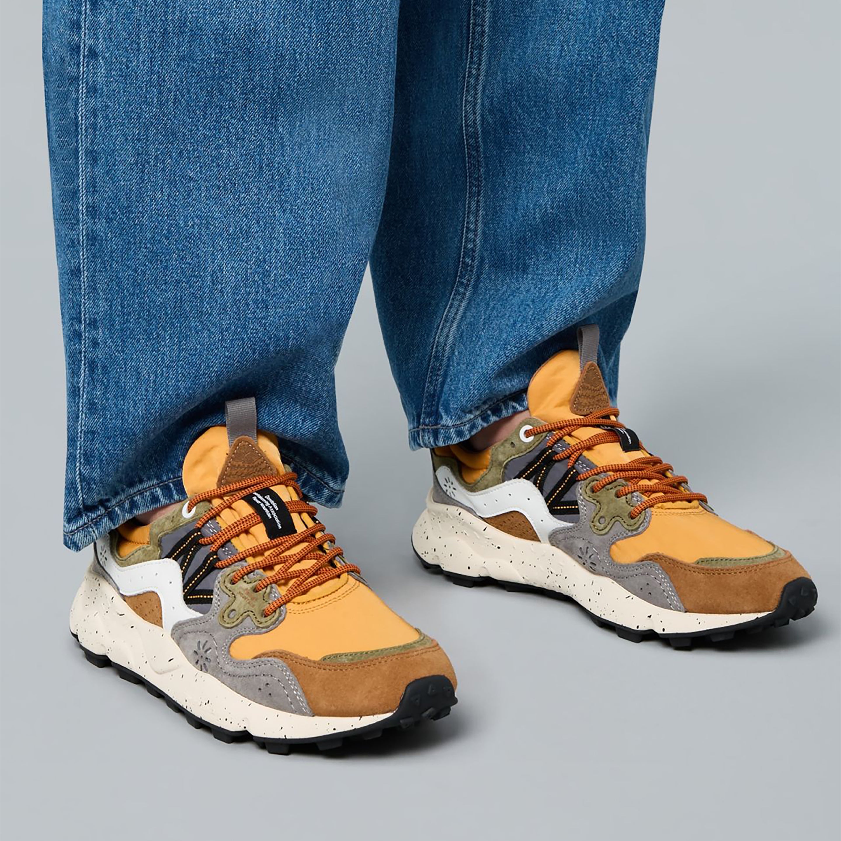Flower Mountain Yamano 3 Trainer Warm Brown / Mustard