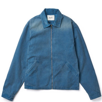 Foret Course Washed Canvas Jacket Vintage Blue