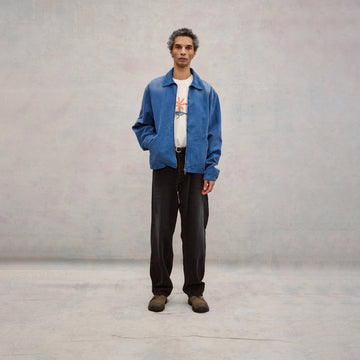 Foret Course Washed Canvas Jacket Vintage Blue