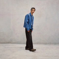 Foret Course Washed Canvas Jacket Vintage Blue