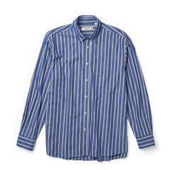 Foret Scout Poplin Relaxed Fit Shirt Blue