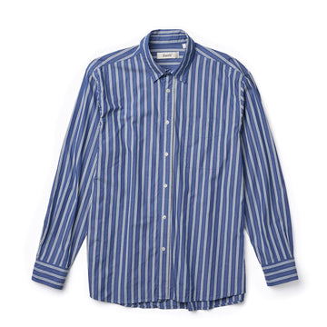 Foret Scout Poplin Relaxed Fit Shirt Blue