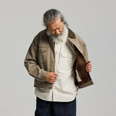 Frizmworks Heavy Canvas Storm Trucker Jacket Mud