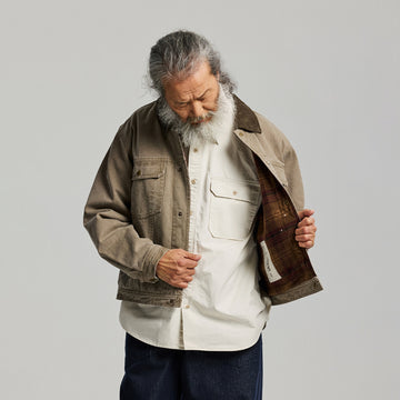 Frizmworks Heavy Canvas Storm Trucker Jacket Mud