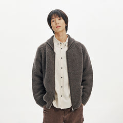 Frizmworks Heavy Cowichan Zipup Cardigan Sephia