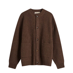 Frizmworks Heavy Wool Round Cardigan Choco Brown - Parasol Store