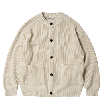 Frizmworks Heavy Wool Round Cardigan Cream