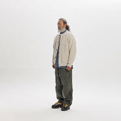 Frizmworks Heavy Wool Round Cardigan Cream