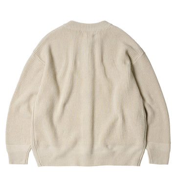Frizmworks Heavy Wool Round Cardigan Cream
