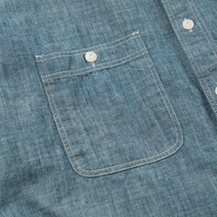 Frizmworks Kuroki Chambray Work Shirt Washed Blue