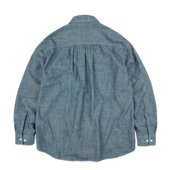 Frizmworks Kuroki Chambray Work Shirt Washed Blue