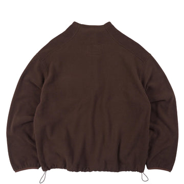 Frizmworks Mock Neck Fleece Anorak Parka Brown