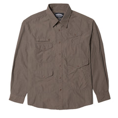Frizmworks Nylon Utility Pocket Shirt Jacket Brown - Parasol Store