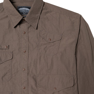 Frizmworks Nylon Utility Pocket Shirt Jacket Brown - Parasol Store