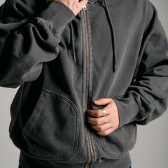 Frizmworks OG Pigment Dyeing Hood Zipup Parka Charcoal