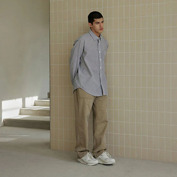 Frizmworks OG Stripe Seersucker Shirt Blue Blue - Parasol Store