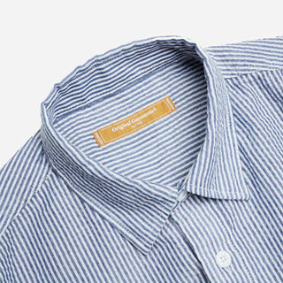 Frizmworks OG Stripe Seersucker Shirt Blue Blue - Parasol Store
