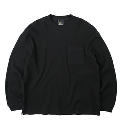 Frizmworks Oversized Waffle Pocket L/S Tee Black