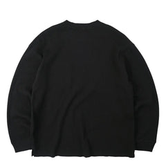 Frizmworks Oversized Waffle Pocket L/S Tee Black