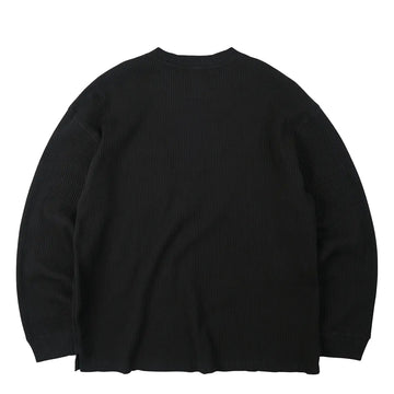 Frizmworks Oversized Waffle Pocket L/S Tee Black