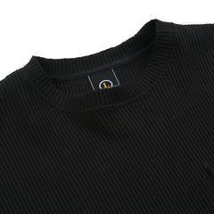 Frizmworks Oversized Waffle Pocket L/S Tee Black