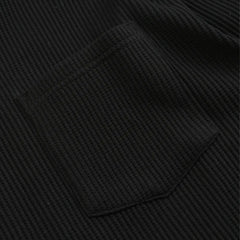 Frizmworks Oversized Waffle Pocket L/S Tee Black