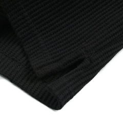 Frizmworks Oversized Waffle Pocket L/S Tee Black