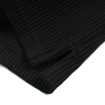 Frizmworks Oversized Waffle Pocket L/S Tee Black