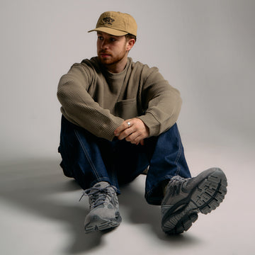 Frizmworks Oversized Waffle Pocket L/S Tee Light Olive