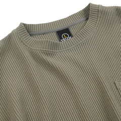 Frizmworks Oversized Waffle Pocket L/S Tee Light Olive