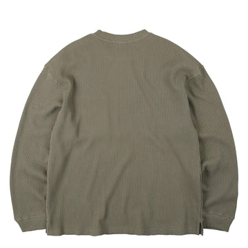 Frizmworks Oversized Waffle Pocket L/S Tee Light Olive