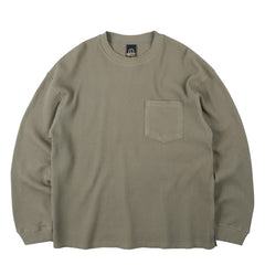 Frizmworks Oversized Waffle Pocket L/S Tee Light Olive