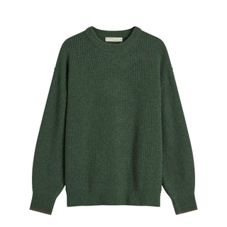 Frizmworks Patch Round Pullover Knit Forest Green - Parasol Store