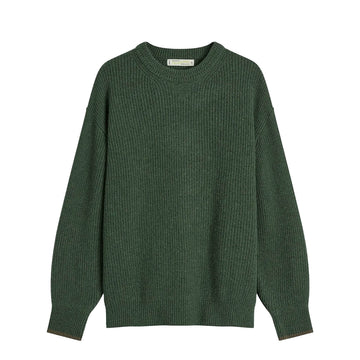 Frizmworks Patch Round Pullover Knit Forest Green - Parasol Store