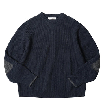 Frizmworks Patch Round Pullover Knit Navy