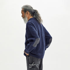 Frizmworks Patch Round Pullover Knit Navy