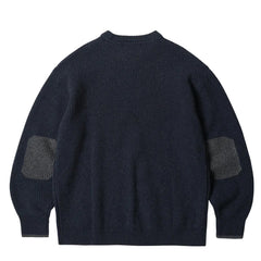 Frizmworks Patch Round Pullover Knit Navy