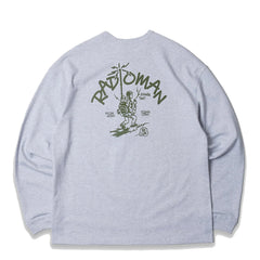 Frizmworks Radio Man Long Sleeve Tee White Melange - Parasol Store