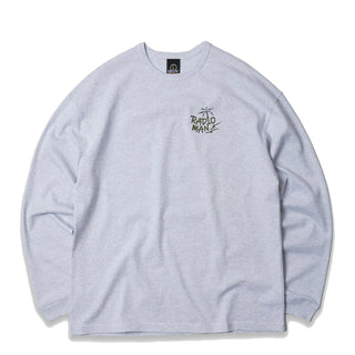 Frizmworks Radio Man Long Sleeve Tee White Melange - Parasol Store