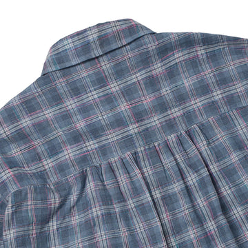 Frizmworks Uneven Check Shirt Blue