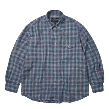 Frizmworks Uneven Check Shirt Blue