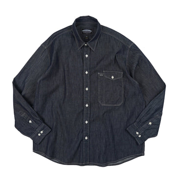 Frizmworks Utility Flap Pocket Denim Work Shirt Indigo