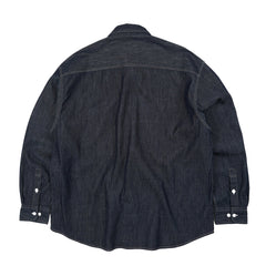 Frizmworks Utility Flap Pocket Denim Work Shirt Indigo
