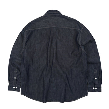 Frizmworks Utility Flap Pocket Denim Work Shirt Indigo