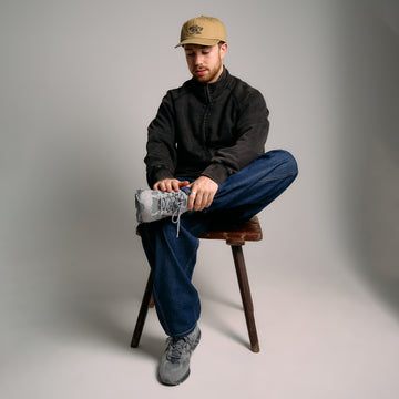 Frizmworks Vintage Dyeing Full Zip Sweat Black / Brown