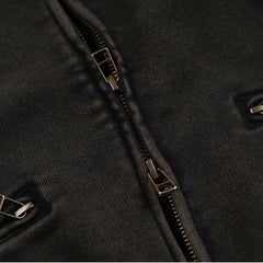Frizmworks Vintage Dyeing Full Zip Sweat Black / Brown