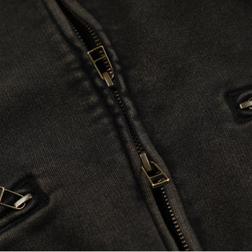 Frizmworks Vintage Dyeing Full Zip Sweat Black / Brown