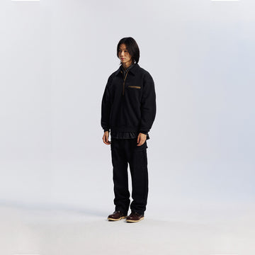 Frizmworks Vintage Dyeing Half Zip Sweat Vintage Black