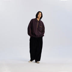 Frizmworks Vintage Dyeing Half Zip Sweat Vintage Purple