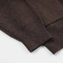 Frizmworks Wool Deck Zipup Cardigan Choco Brown